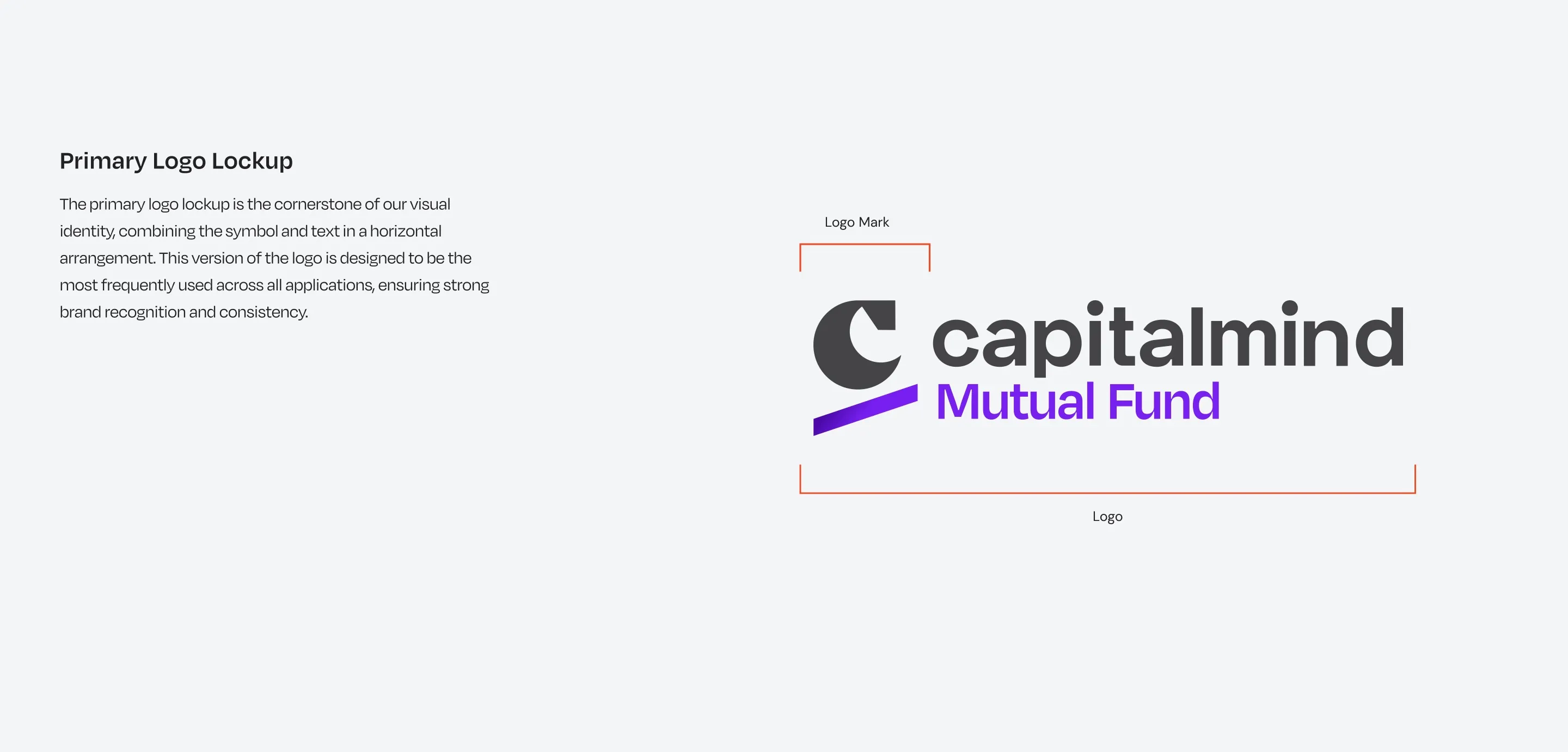 The primary logo lockup: the Ascend C beside the 'capitalmind' wordmark, with 'Mutual Fund' in purple below it.