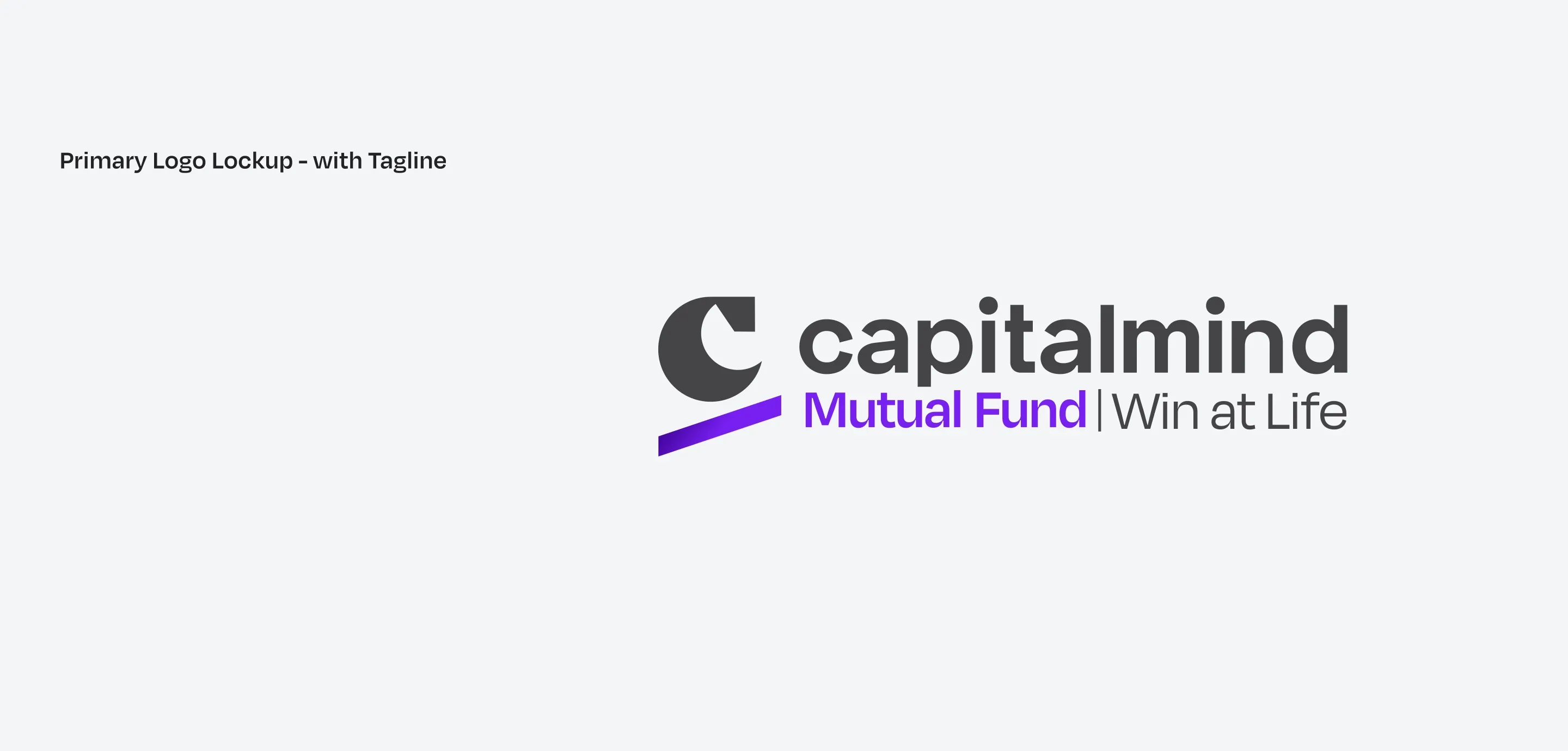 The primary lockup with the tagline: 'capitalmind', then 'Mutual Fund | Win at Life'.